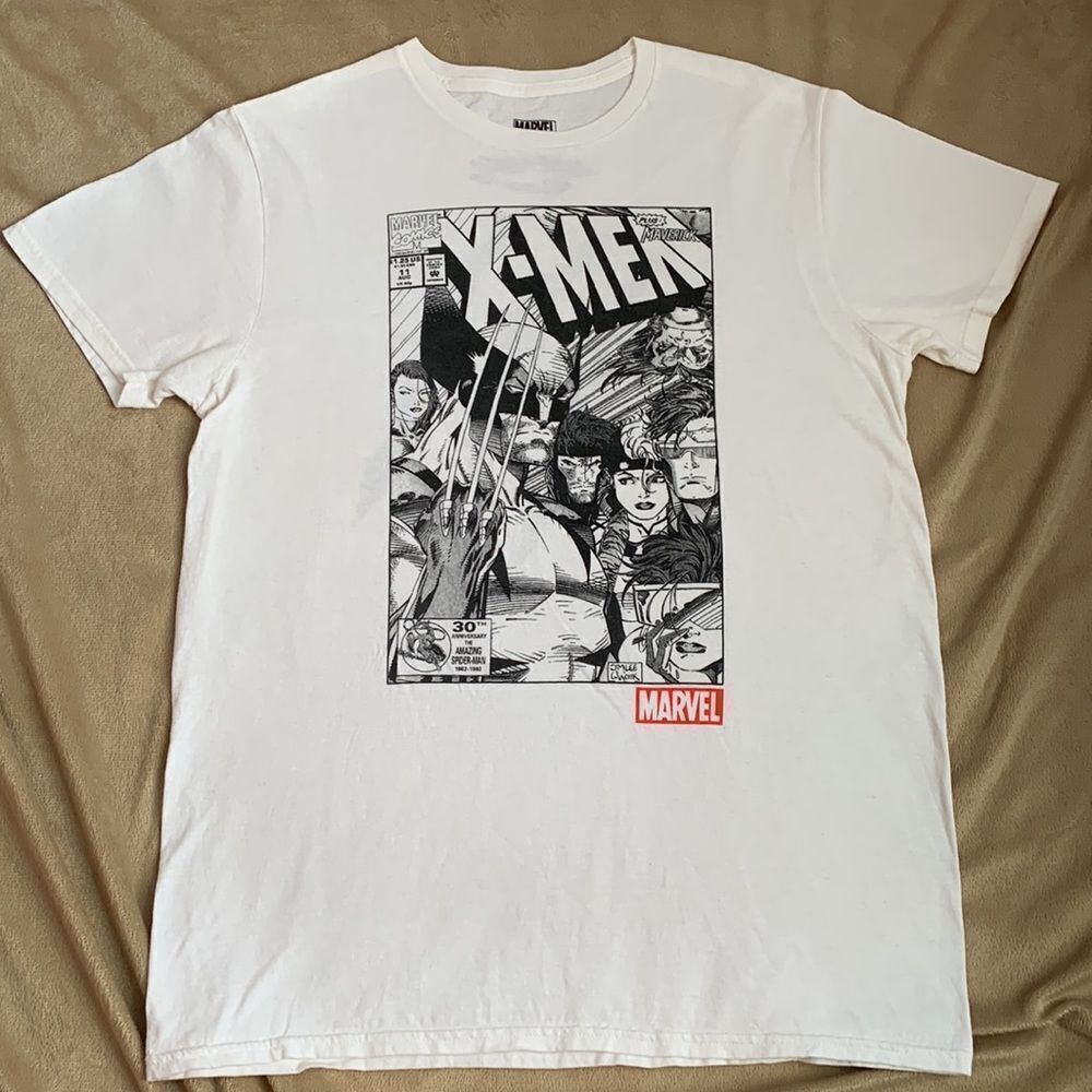 Marvel X-Men Comic Graphic T-shirt M White - Picture 2 of 8